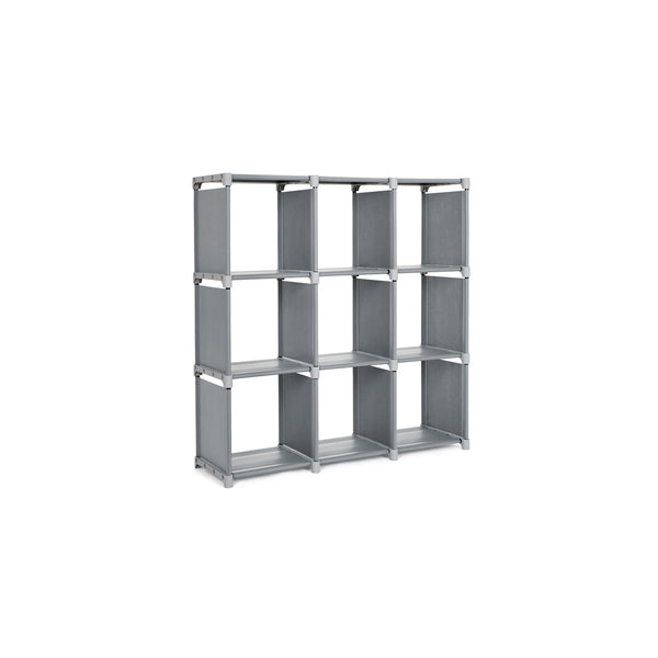 Scaffale PrimeMatik Mini Home Click in metallo con 3 ripiani in legno e  dimensioni totali 80 x 30 x 90 cm in colore antracite / rovere - Cablematic